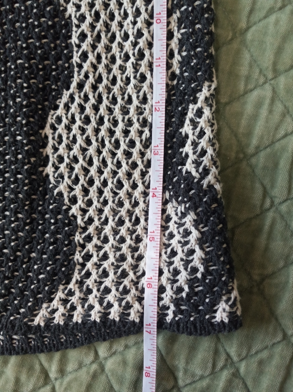 KOTN Masrah Grey and Cream Knit Cotton  Drawstring Board Shorts Medium - Picture 5 of 5